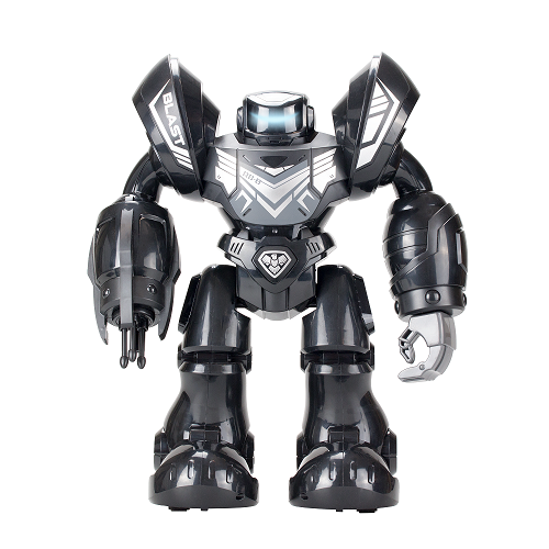 Black and store white robot toy